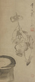 Daikoku Pounding Mochi, Soga Shōhaku (Japanese, 1730–1781), Hanging scroll; ink on paper, Japan